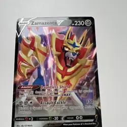 Zamazenta V SWSH019 Holographic Black Star Promo Pokemon TCG Near Mint - Image 1