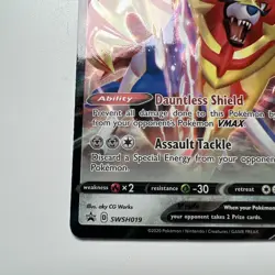 Zamazenta V SWSH019 Holographic Black Star Promo Pokemon TCG Near Mint - Image 5