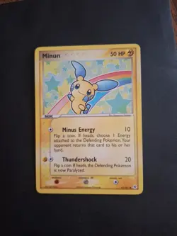 Pokemon TCG: Vintage 2004 Minun Ex Hidden Legends 67/101 NM - Image 1