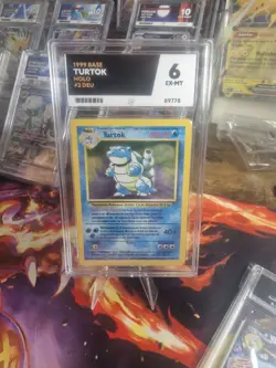 Pokemon TCG German Base Set Blastoise 1999 ACE Graded 6 (1st One To Be Graded) - Image 2
