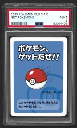 Pokemon Old Maid Get Pokemon Japanese Pokemon Center Babanuki PSA 9 MINT - Image 1
