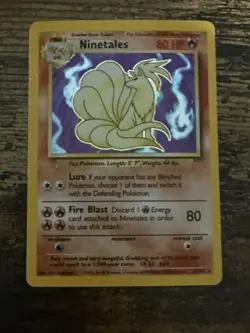Pokemon TCG Ninetails Base Holo Wizards Of The Coast 12/102 NM/LP++ - Image 3