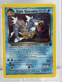 Dark Gyarados Team Rocket Holo 8/82 Prerelease Promo Pokemon CGC Grade 9.0 MINT - Image 2