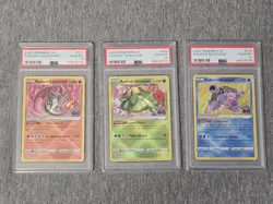 PSA 10 Pokemon Go TCG Radiant Charizard Venusaur Blastoise GEM Mint Lot Of 3 - Image 1