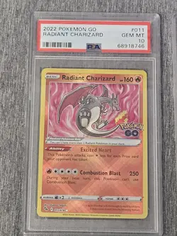PSA 10 Pokemon Go TCG Radiant Charizard Venusaur Blastoise GEM Mint Lot Of 3 - Image 2