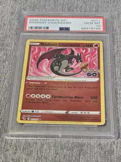 PSA 10 Pokemon Go TCG Radiant Charizard Venusaur Blastoise GEM Mint Lot Of 3 - Image 5
