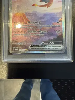 Pokemon 2023 EN-151 Mew Charizard EX Special Illustration Rare PSA 10 - Image 3