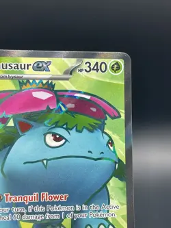 Pokemon TCG Venusaur EX Full Art Scarlet & Violet Holo Ultra Rare Card 182/165 - Image 3