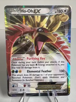 LP Ho-Oh EX Holo XY - BREAKpoint AUTHENTIC Pokemon Card - Image 1