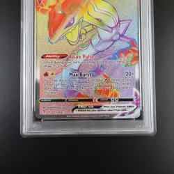 PSA 10 Rayquaza Vmax 217/203 Pokemon Evolving Skies Rainbow Rare Graded Card - Image 3