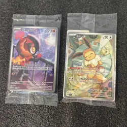 Pokemon Promo Card Lot Charcadet MEP 022 Phantasmal Flames Eevee SVP 173 NIP - Image 1
