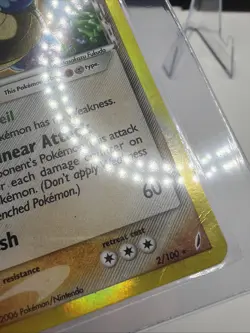 Pokemon TCG Blastoise Delta Holo Rare Card Crystal Guardians 2/100 Damaged - Image 3