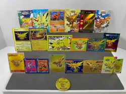 Pokemon Lot of Cards and Stickers All Zapdos #145 Zapdos Only Pokemon Lot of 20 - Image 1