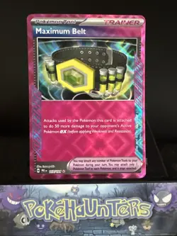 Pokemon Card Maximum Belt 117/131 Ace Spec Prismatic Evolutions Ultra Rare NM - Image 1
