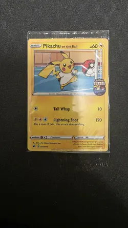 Pokemon Pikachu TCG 'On the Ball' Promo Card Sealed Futsal Edition 001/005 - Image 1