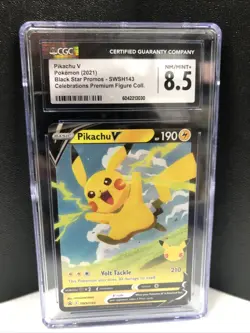 Pikachu V SWSH143 SWSH: Sword & Shield Promo Cards Holo for sale online - Image 1