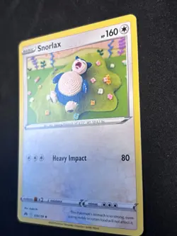 Snorlax Crown Zenith Pokemon TCG Card 109/159 Rare NM/MINT - Image 2