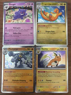 Pokemon TCG Sam's Club 151 4 Mini Tin Promos NM Cosmos Holo Cards Set of 4 - Image 1