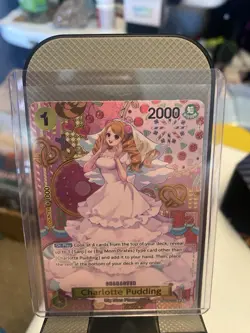 One Piece - Charlotte Pudding OP03-112 SP Alt Art Two Legends OP-08 Card English - Image 1