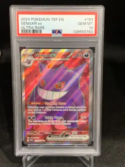 Pokemon Gengar EX TCG 193/162 Ultra Rare Card 2024 Temporal Forces PSA 10 - Image 1
