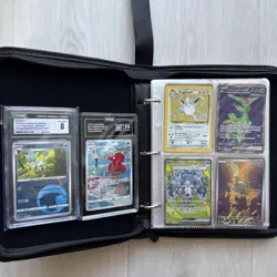 Pokemon Binder Collection Of 120+ Vintage And Modern Cards & 2 Slabs - Image 1