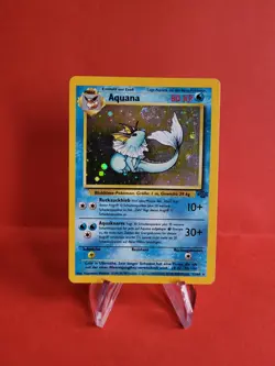 Pokemon Karte/card - Aquana Vaporeon 12/64 - Jungle Set Holo Swirl Exc-Near Mint - Image 1