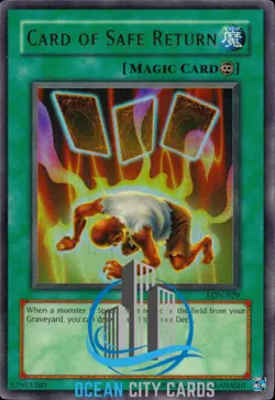 Yugioh Ultra Rare Card Of Safe Return LON-029 - Image 1
