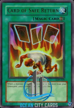 Yugioh Ultra Rare Card Of Safe Return LON-029 - Image 3