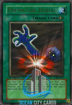 Yugioh Premature Burial 1st Edition PSV-037 Ultra Rare Maic Card - Image 1