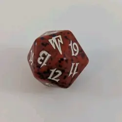 Coldsnap Red Spindown Dice Die D20 - MTG Magic: The Gathering - Image 1