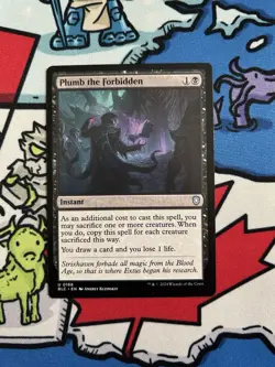 Plumb the Forbidden x1 Mtg Bloomburrow Commander - Image 1