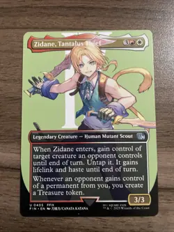Zidane, Tantalus Thief BORDERLESS MTG Uncommon Magic The Gathering Final Fantasy - Image 1