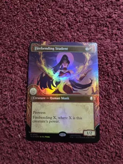 MTG Firebending Student 0342 Foil Extended Art Avatar The Last Air Bender - Image 1