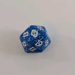 Magic: the Gathering MTG Planar Chaos Blue Spindown Life Counter D20 Dice - Image 1