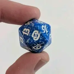 Magic: the Gathering MTG Planar Chaos Blue Spindown Life Counter D20 Dice - Image 2