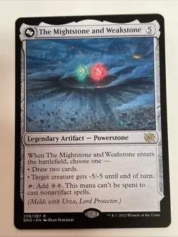 The Mightstone and Weakstone The Brothers' War #238 Rare - Image 1