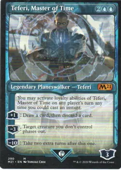 MTG: Core Set 2021: Showcase Teferi, Master of Time (290): LP Condition - Image 1