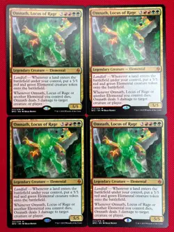 MTG 4X Omnath, Locus of Rage X4 Battle for Zendikar Magic - LP/NM - Image 1