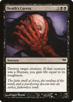1x Death's Caress NM Eng MTG - Dark Ascension - Image 1