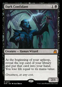 Near Mint, English - 1 x MTG Dark Confidant Ravnica Remastered - Image 1