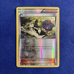 N (Supporter) 105/124 Reverse Holo Fates Collide Pokemon Card - NM - Image 1