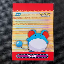 Topps Pokemon TV Animation Edition Pop Up Marill #6 Blue Logo - Image 1