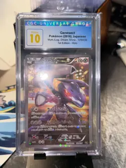 cgc pristine 10 genesect pokemon 2016 japanese myth./leg. dream shine 029/036 - Image 1