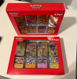 SEALED Pokemon TCG Scarlet & Violet 151 Mini Tin 4-Pack Sam's Club - Lot of 2 - Image 1