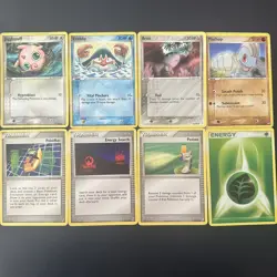 Lot of 8 Pokemon Crystal Guardians TCG Krabby Jigglypuff Aron Trainers PL-HP - Image 1