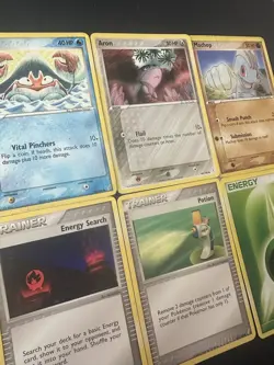 Lot of 8 Pokemon Crystal Guardians TCG Krabby Jigglypuff Aron Trainers PL-HP - Image 4