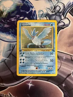 Pokemon TCG Articuno 2/62 Holo Rare (1999 Fossil) 1st Edition MP/HP (VP) - Image 1