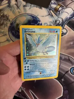 Pokemon TCG Articuno 2/62 Holo Rare (1999 Fossil) 1st Edition MP/HP (VP) - Image 2