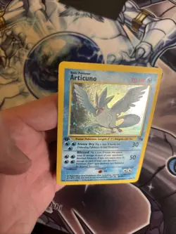 Pokemon TCG Articuno 2/62 Holo Rare (1999 Fossil) 1st Edition MP/HP (VP) - Image 4