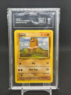 Pokemon Base Set Diglett 47/102 TAG 9 MINT - Image 1